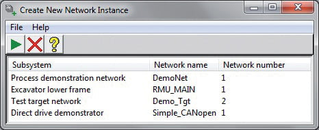 Figure 1: An example user interface for selecting the target subsystem instance from a list updated in conceptual design phase